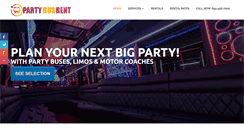 Desktop Screenshot of partybusrent.net