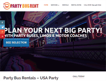 Tablet Screenshot of partybusrent.net